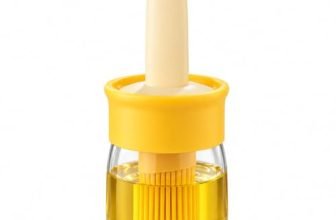HOUSETIC Oil Dispenser Bottle with Silicone Basting Brush – 200 ml Duck Style Oil Jar for Cooking, BBQ, Baking and Air Fryer | BPA Free, Heat Resistant up to 230 C