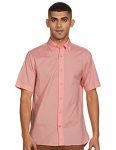 TOMMY HILFIGER Men’s Short Sleeve Regular Fit Shirt,Sunset Peach,S