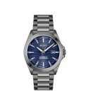 Hugo BOSS Stainless Steel Boss Strike Qtz Basic Calendar Blue Round Dial Men’s Analog Watch|Ionic Plated Grey Steel Material|Grey Color Band – 1514175