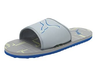 PUMA | Stellar V6 Men’s Slides | Quarry-Fizzy Light-Victoria Blue-White | 8UK
