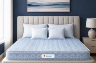 Sleepwell Ortho Mattress | King Size 72x72x8 Inch | Medium Firm Orthopedic Spine Support | Pressure Point Relief | Resitec Foam with VPF | Neem Fresche Anti-Microbial | 10 Years Warranty