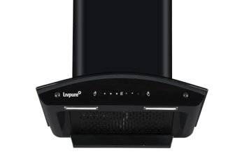 Livpure Avian 60 cm | Curved Glass | 1450 m³/hr Suction | Filterless | Touch & Gesture Control | Low Noise | 10 Years Motor + 2 Years Comprehensive Warranty | Black