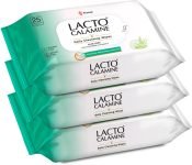 Lacto Calamine Daily Cleansing wipe with Aloe Vera, Cucumber, Vitamin E, Paraben & Alcohol Free Makeup Remover(75 Wipes)