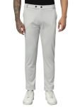Vogaan Mens Lycra Blend Stretchable Trouser Pant Regular Fit Light Grey