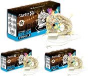 Sturlite 46 LEDs 10 m Yellow Flickering, Steady Bulb Rice Lights(Pack of 3)