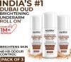 Aqueria Multi Active Underarm Roll On | 5.5% AHA BHA | Dubai Oud Fragrance Deodorant Roll-on  –  For Men & Women(150 ml, Pack of 3)