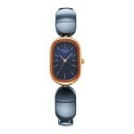 Titan Raga Ceramics Quartz Analog Midnight Blue Dial Two Toned Blue Ceramic & Rose Gold Stainless Steel Strap Watch for Women – NS95147KD01