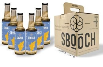 SBOOCH – Rasam – Sparkling Kombucha 275ml Pack of 6 Rasam Flavour | Naturally Fermented Tea Drink | Low Sugar, Vegan, Non-Alcoholic | Clean, Gut-Friendly, Antioxidant-Rich Refreshing Beverage