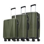Aristocrat Airpro Set of 3 (Cabin+Medium+Large) Trolley Bags, Ivy Green