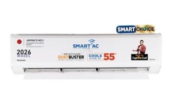 Panasonic 1.5 Ton 5 Star Premium Wi-Fi Inverter Smart Split AC (Matter/MirAIe, AI, DustBuster, 55°C Oper., Copper Condenser, 8in1 Convertible, 4-Way, PM0.1 Filter, CS/CU-NU18BKY5WX, 2026 Model, White)