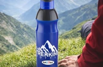 Nayasa Trekking 700ml Water Bottle | BPA-Free Insulated Plastic Inner | Leak-Proof Twist Cap | For Office, School, Gym, Travel, and Outdoor Use | Blue