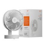 Orient Electric Elfie Rechargeable Personal Fan | 90° Adjustable Airflow | 1800 mAh Battery | 4 Speed Modes | Quiet Operation | USB Type-C Charging | Compact Mini Fan | Cloud White