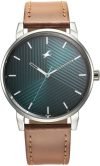 Fastrack Stunners 6.0 Fastrack Stunners Green Dial Brown Leather Strap Analog Watch  – For Men