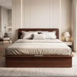 Interio by Godrej Juno Queen Size Wooden Bed with Box Storage