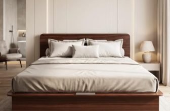 Interio by Godrej Juno Queen Size Wooden Bed with Box Storage