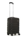 Teakwood Leathers Unisex Trolley Bag, Hard Cabin Trolley Small, 55 CM Polypropylene Trolley Bag for Travel, Lock System 360° 8 Rotating Wheel (S, Black)