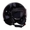 ROYAL ENFIELD AirForce 1 1901 Open Face with Visor | ISI & DOT Certified | For Men & Women Motorbike Helmet(Black)