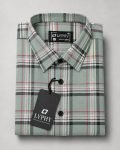 Lyphy Men Checkered Casual Green, Red Shirt