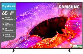 Samsung 65 inch (163cm) Crystal UHD 4K Vision AI 2026 Smart TV | 30W Speakers | 4K Upscaling | HDR10+ | 150+ Channels | 7 Years OS Upgrade | UA65UE85AHULXL