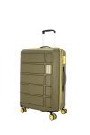 Kamiliant by American Tourister Harrier Zing|Trolley Bag Check-in Medium Size (68 cms) for Travel| Hard Case Polypropylene (PP) Suitcase|360° 8-Wheel Spinner Luggage|Combination Lock|Military Olive