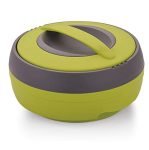 Asian Cosmos Inner Steel Casserole, 600 ml, Green|PU Insulated| BPA Free | Odour Proof| Food Grade | Easy to Carry | Easy to Store | Ideal for Chapatti | Roti | Serving Casserole