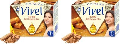 Vivel Sandal Oil Soap, BIS Grade 1 Bath Soap With 76% TFM, Soft Glowing Skin,150gx8,(8 x 150 g)