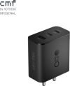CMF by Nothing 65 W GaN 3 A Multi-pin Wall Charger for Mobile(Dark Grey)