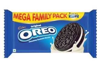 Cadbury Oreo Vanilla Flavour Creme Sandwich Biscuit Mega Family Pack, 876.75 g