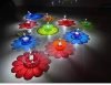 SORATH Acrylic Diyas – Colorful Lotus Oil Lamps with Wick for Pooja & Gifting (12, Set of 12)