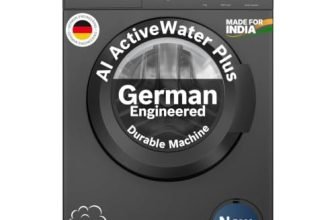 Bosch 9 kg 5 Star Front Load Fully-Automatic Washing Machine, AI ActiveWater, 14 Wash Programs, Removes 99.9% Germs with Steam, No Tangle or Wrinkle, SoftCare Paddle, Black Grey, WGA1420TIN