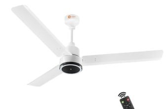 Orient Electric 1200 mm Zeno BLDC | BLDC energy saving ceiling fan with Remote |BEE 5-star rated | Saves up to 50% on electricity bills | 3-year warranty by Orient | White, pack of 1