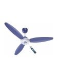 ACTIVA Graica | BLDC Motor | Remote Control | LED Light | Semi-Decorative with 5 Year Warranty BLDC Motor with Remote, Energy Saving, Silent Operation, Ultra High Speed, Underlight 1200 MM Ceiling Fan(5 Star | Silver Blue | Pack of 1)