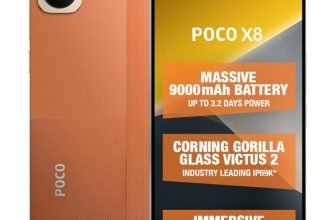 POCO X8 5G (Fiery Orange, 128 GB)(6 GB RAM)