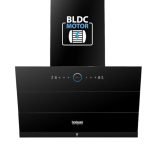 Hindware Smart Appliances Skyla Neo BLDC 60 Blk | 1500 CMH | Auto Clean Chimney | Slant | Filterless | Motion Sensor | Automatic Louvre Opening | 12 Yrs Warranty on Motor & 3 Yrs on Product By Brand