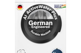 Bosch 8 kg 5 Star Front Load Fully-Automatic Washing Machine, AI ActiveWater, 15 Wash Programs, Removes 99.9% Germs with Steam, No Tangle or Wrinkle,White, WAJ28260IN