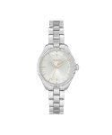 BOSS Sage Qtz Basic Silver White Round Dial Women’s Analog Watch|Stainless Steel Material|Silver Color Band – 1502726