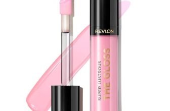 Revlon Super Lustrous The Gloss, Non-Sticky, High Shine Glossy Finish, Lightweight Moisture Enriched With Agave, Moringa Oil Capuacu Butter – Sky Pink(207), 3.8ml