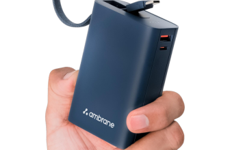 Ambrane 20000 mAh 22.5 W Ultra Compact Power Bank(Navy Blue, Lithium Polymer, Fast Charging, Power Delivery 3.0, Quick Charge 3.0 for Mobile, Earbuds, Smartwatch, Tablet)