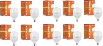 HALONIX 30 W Basic Round B22 D LED Bulb(White, Pack of 10)
