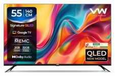 VW VISIO World 140 cm (55 Inches) SmartChioce Pro Series 4K Ultra HD Smart QLED Google TV VW55GQ2