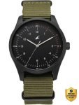 Fastrack Stunners Fastrack Stunners XI Quartz Black Dial Green Nylon/NATO Strap Analog Watch  – For Men