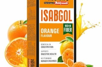 Baidyanath Asli Ayurved Isabgol Orange flavour- Psyllium Husk Powder 200gm | Boosts Digestion | Constipation Relief Naturally | Rich Source Of Dietary Fiber Supplement