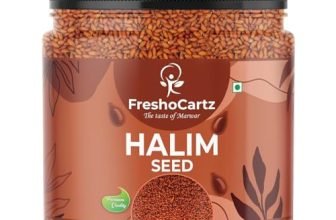 FreshoCartz Halim Seeds 1KG– Asaliya/Aliv Garden Cress Seeds | High Fiber & Omega 3 Rich Superfood | Iron-Rich Immunity Booster | Non-GMO Edible Halim Seeds for Laddoo, Drinks & Sprouting | Jar Pack of 1