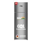 Bosch 368L, 2 Star, Frost Free Double Door Refrigerator | 6-in-1 Convertible Modes | 80min Convert | Touch UI Panel | Extend Cool Up to 18 Hrs | Fresh up to 10 Days (CTC39K02VI, Silver, 2026)
