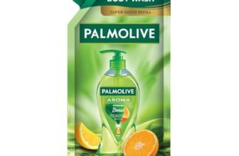 Palmolive Aroma Morning Boost Body Wash, 750ml Shower Gel Refill Pack, 100% Natural Citrus Essential Oil, Lemongrass Extracts for a Soft and Smooth Skin, Ph Balanced, Free of Parabens and Silicones