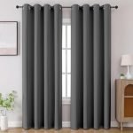 Cortina 80-90% Blackout Solid Door Curtains 9 Feet Set of 2 – Thermal Insulated | Curtain for Living Room | Drapes for Bedroom | (9 Feet, Grey)