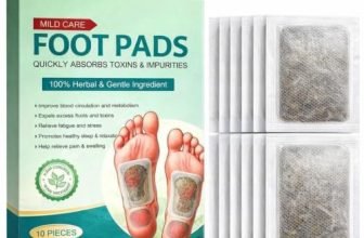 Foot patch (10 pcs) Herbal And Gentle Ingredient Detox Toxin Removal with Bamboo Vinegar and Acupoint Micro-Massage Technology,Natural Ingredients for Sleep Aid, Pain Relief,gel foot pads ,Foot patch (10 pieces)