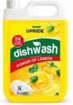 Upride Lemon Dish Wash Gel For Cleansing Stains, Oil, Grease And Bacteria 3L Dish Cleaning Gel(Lemon, 3 L)