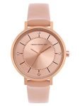 French Connection Leather Analog Rose Gold Dial Women’s Watch-Fcn00010A