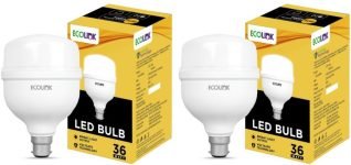 EcoLink 36 W Eye Safety Compliance Standard B22 LED Bulb(White, Pack of 2)